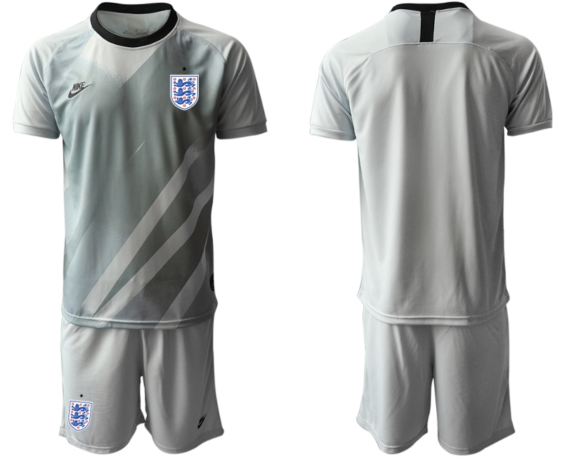 Men 2021 European Cup England grey goalkeeper Soccer Jersey->england jersey->Soccer Country Jersey